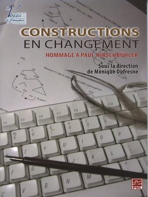 cover image of Constructions en changement